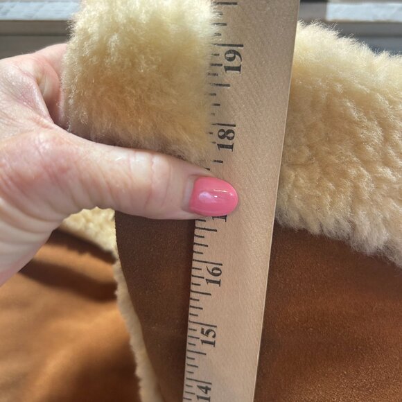 MICHAEL KORS Shearling Clog Over the Knee Boots in Chestnut Size 10 $350 MSRP - Picture 7 of 11